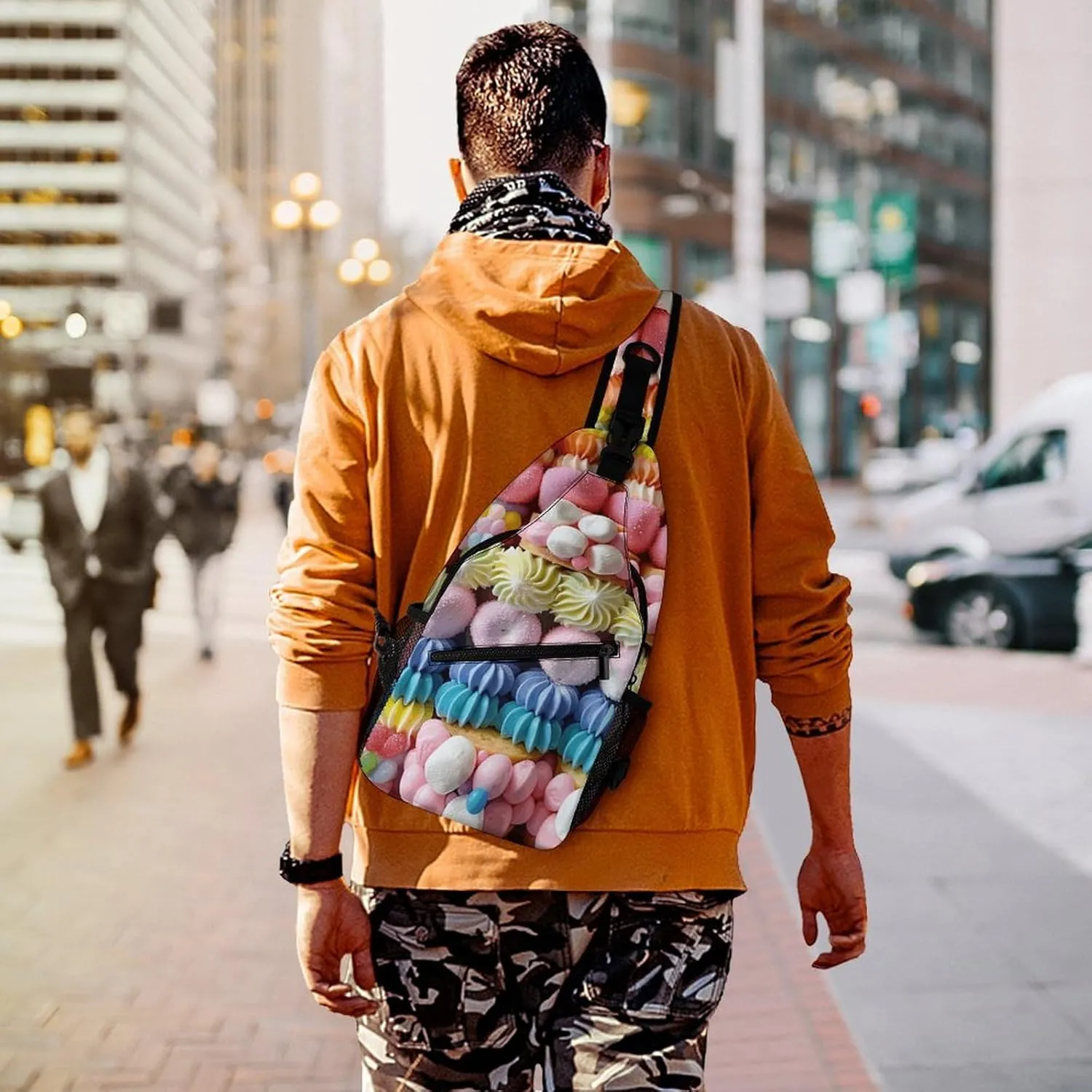 Truck Creative Pattern Sling Bag Crossbody Bags Cross Body Bag Fanny Packs Chest Bags Sling Purses for Travel
