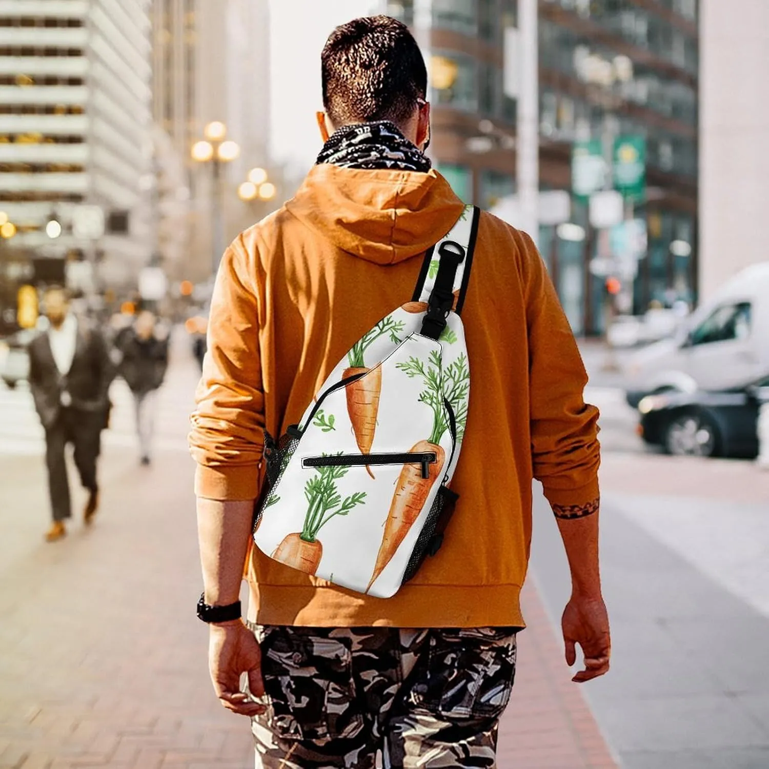 Truck Creative Pattern Sling Bag Crossbody Bags Cross Body Bag Fanny Packs Chest Bags Sling Purses for Travel