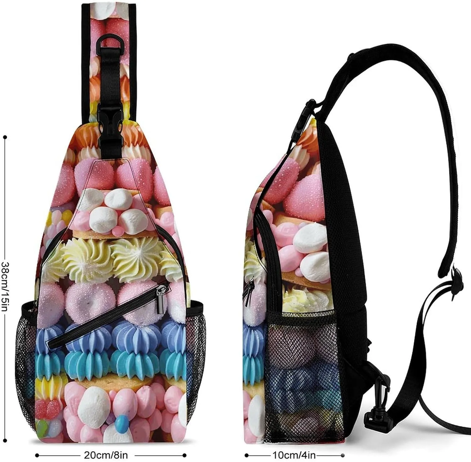 Truck Creative Pattern Sling Bag Crossbody Bags Cross Body Bag Fanny Packs Chest Bags Sling Purses for Travel