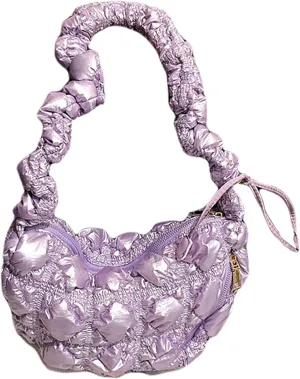 TWO KAT Metallic Quilted Shoulder Tote Purse Adjustable Strap Women, Puffer Hobo Crossbody Handbag, Lightweight Sling Bags
