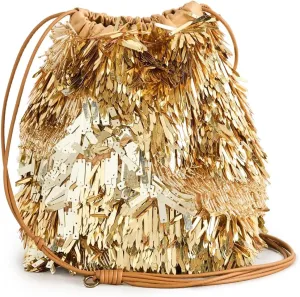 Ulla Johnson Women's Celeste Paillette Drawstring Bag