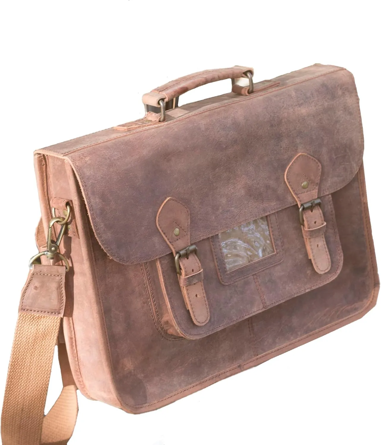Unisex Lc-satc-s Shoulder Bag, Antique brown finish, M