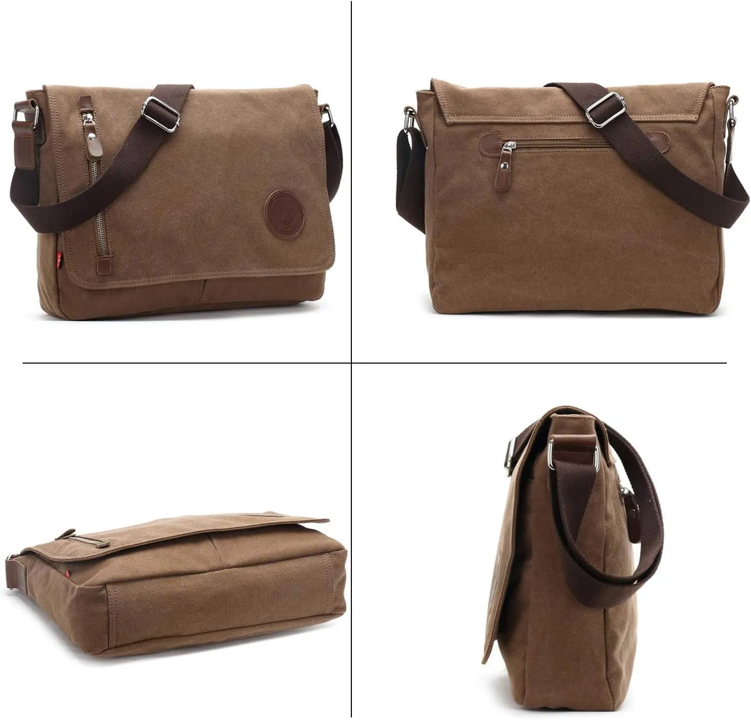 Unisex Shoulder Crossbody Bag Canvas Messenger Satchel Bag