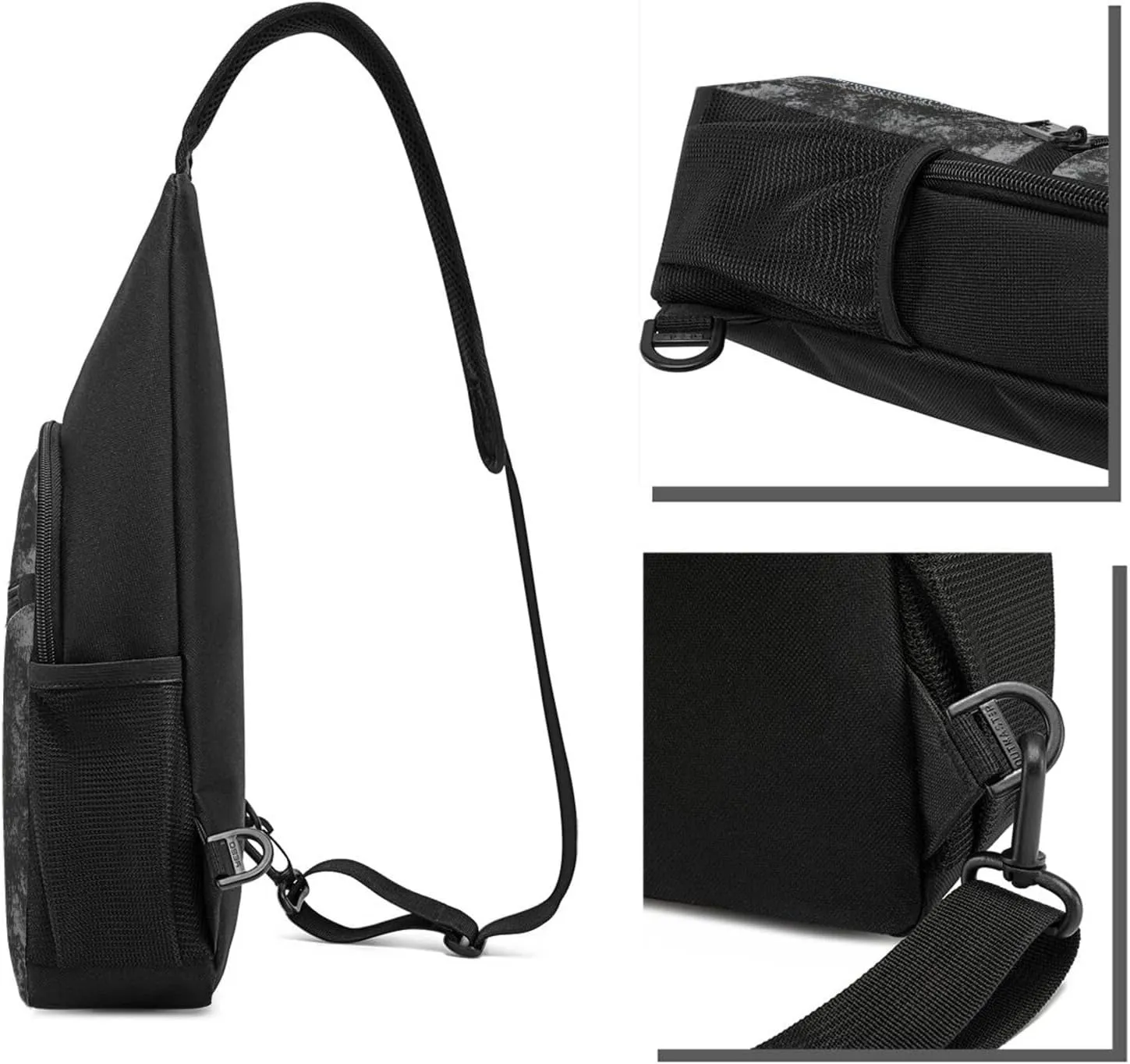 US Air Force Retired Colonel Sling Bag Crossbody Backpack Shoulder Casual Daypack Bags for Men