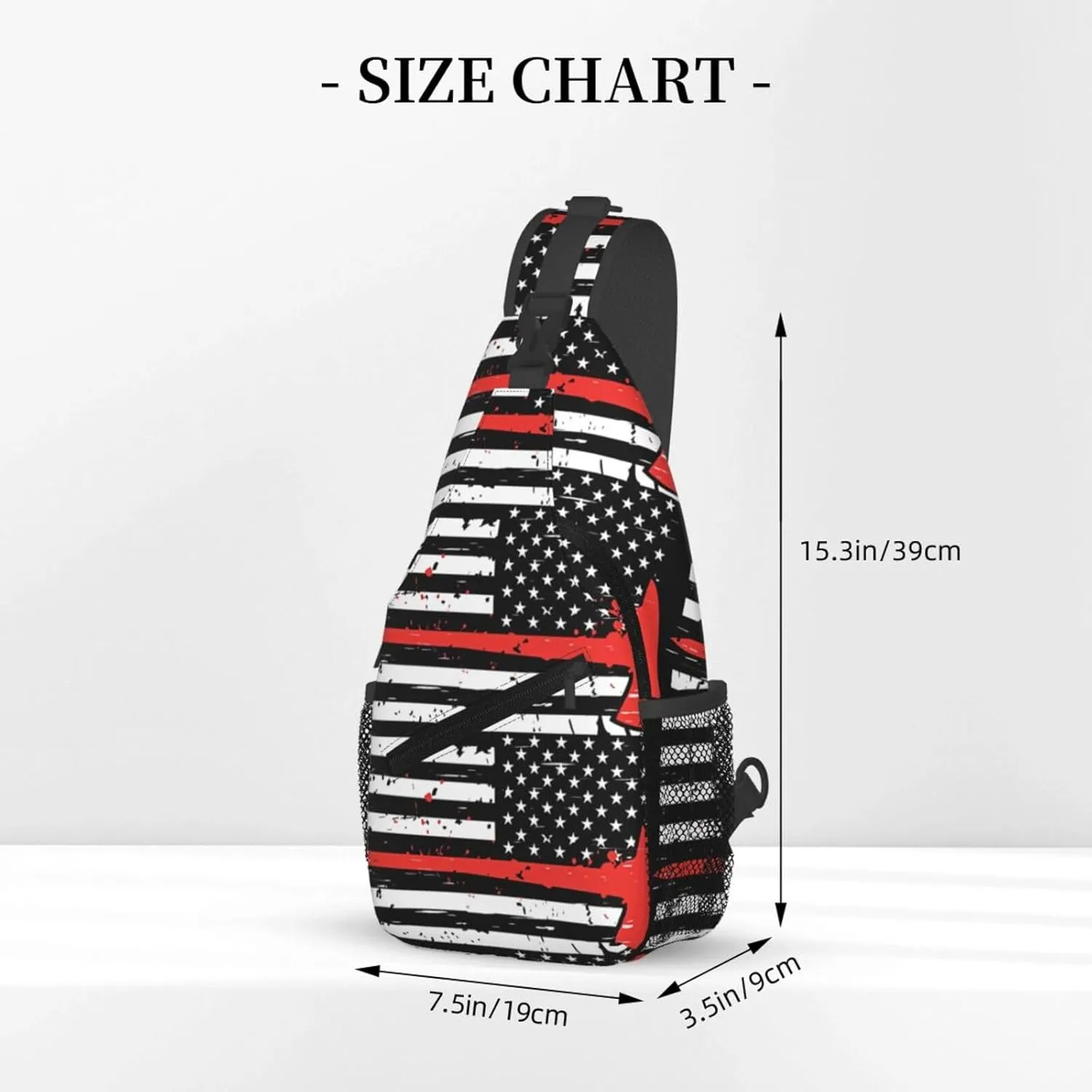 Us Virgin Islands Flag Sling Bag Adjustable Chest Bags Casual Crossbody Bag Travel Shoulder Backpack