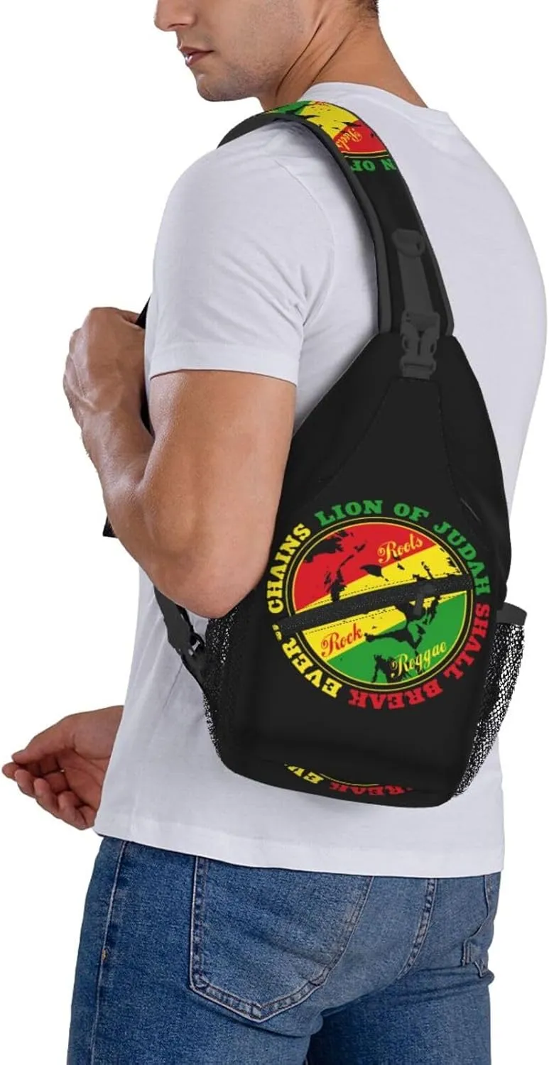 Us Virgin Islands Flag Sling Bag Adjustable Chest Bags Casual Crossbody Bag Travel Shoulder Backpack