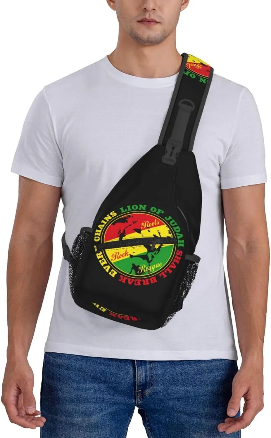Us Virgin Islands Flag Sling Bag Adjustable Chest Bags Casual Crossbody Bag Travel Shoulder Backpack