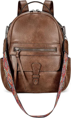 UTO Mini Backpack for Women Ladies Shoulder Backpack Fashion Handbag Convertible Shoulder Bag Purse