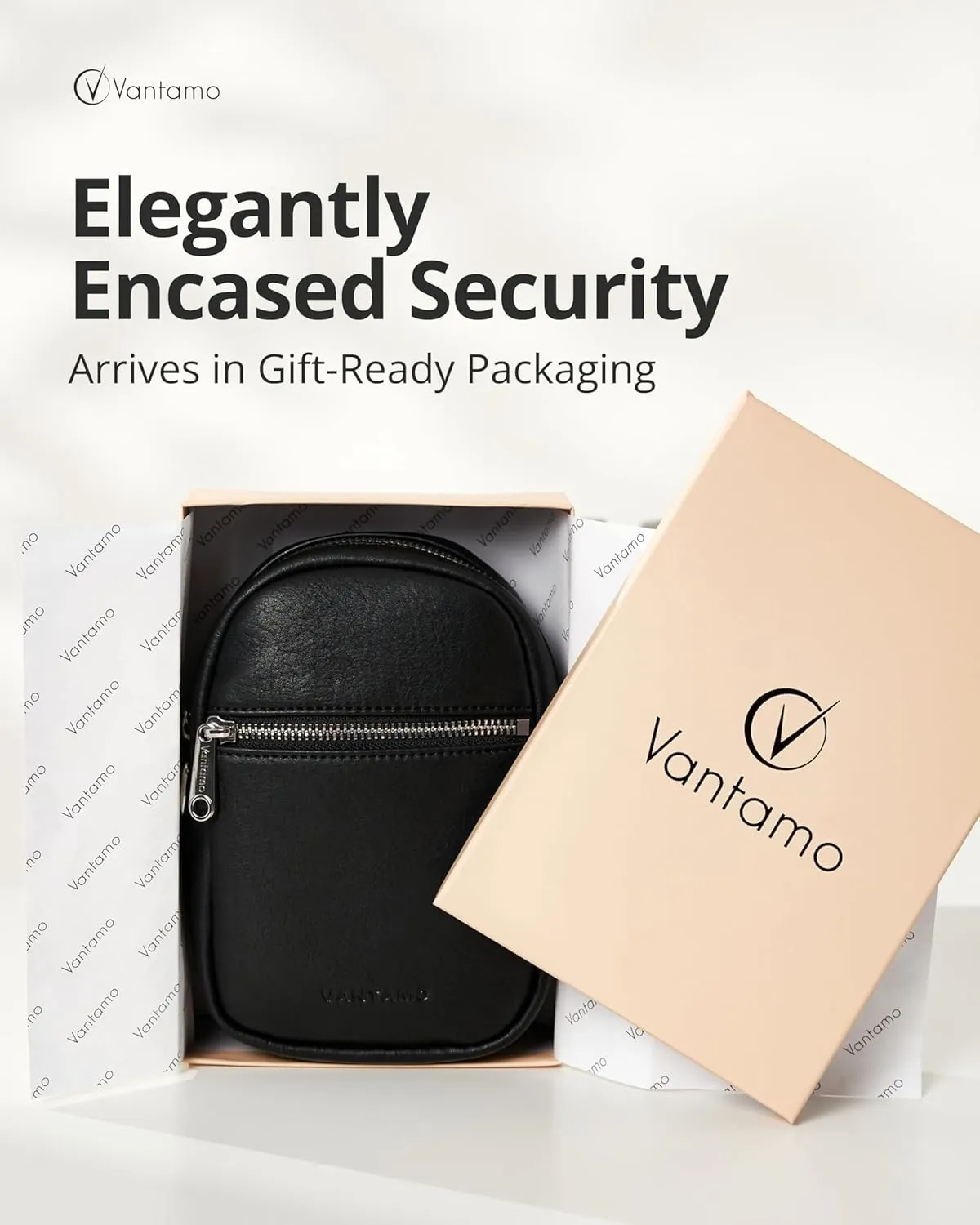 Vantamo Small Crossbody Bags for Women, Sling Bag with RFID & Anti-Pickpocket Clip, Adjustable Strap Cross Body Fanny Packs