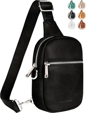 Vantamo Small Crossbody Bags for Women, Sling Bag with RFID & Anti-Pickpocket Clip, Adjustable Strap Cross Body Fanny Packs