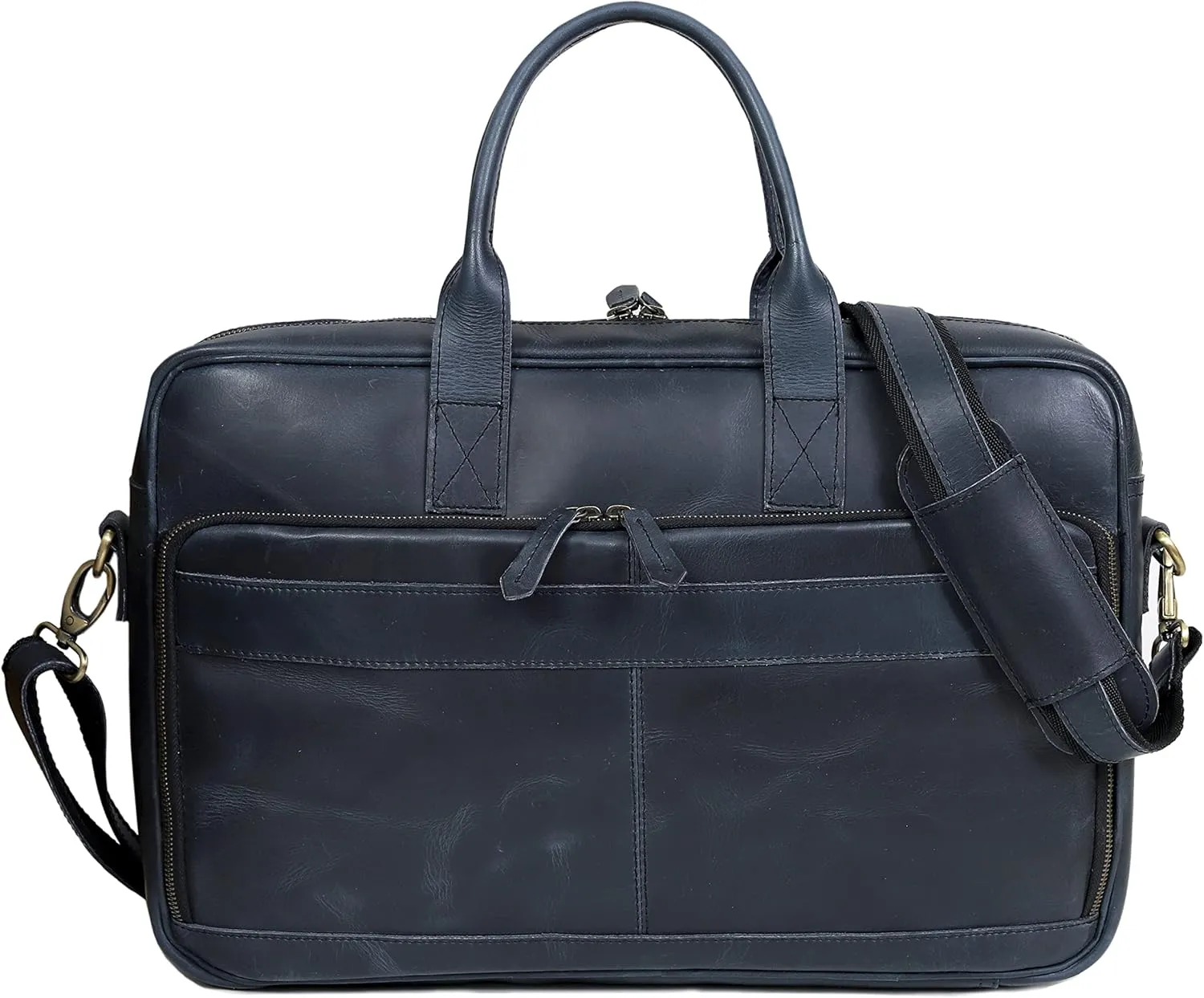 VC VINTAGE COUTURE Leather briefcase bag for men Leather Laptop Bags For Men and Women Travel Messenger Bag