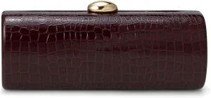 Vegan PU Leather Evening Clutch Purses Crocodile Pattern Handbags Formal Envelope Shoulder Bags for Party Wedding Prom