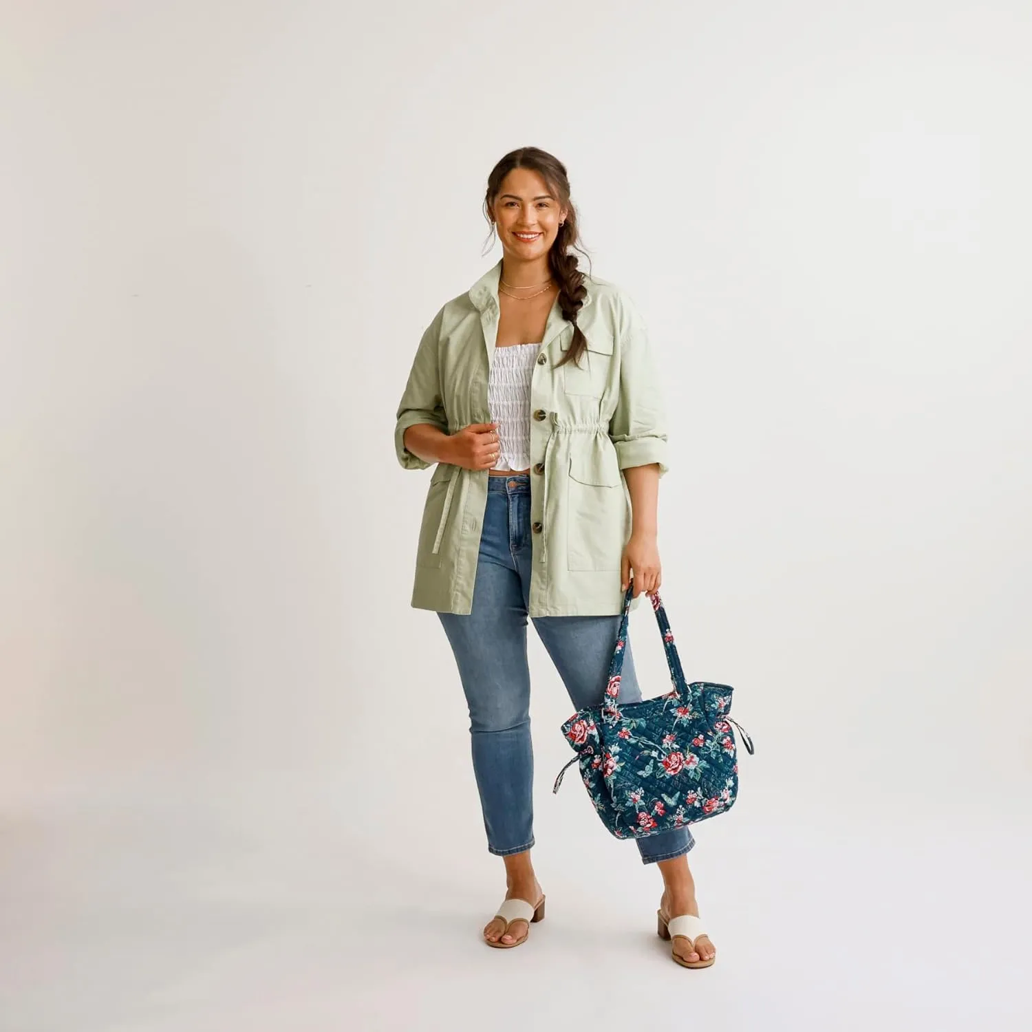Vera Bradley Women's Cotton Glenna Satchel Purse