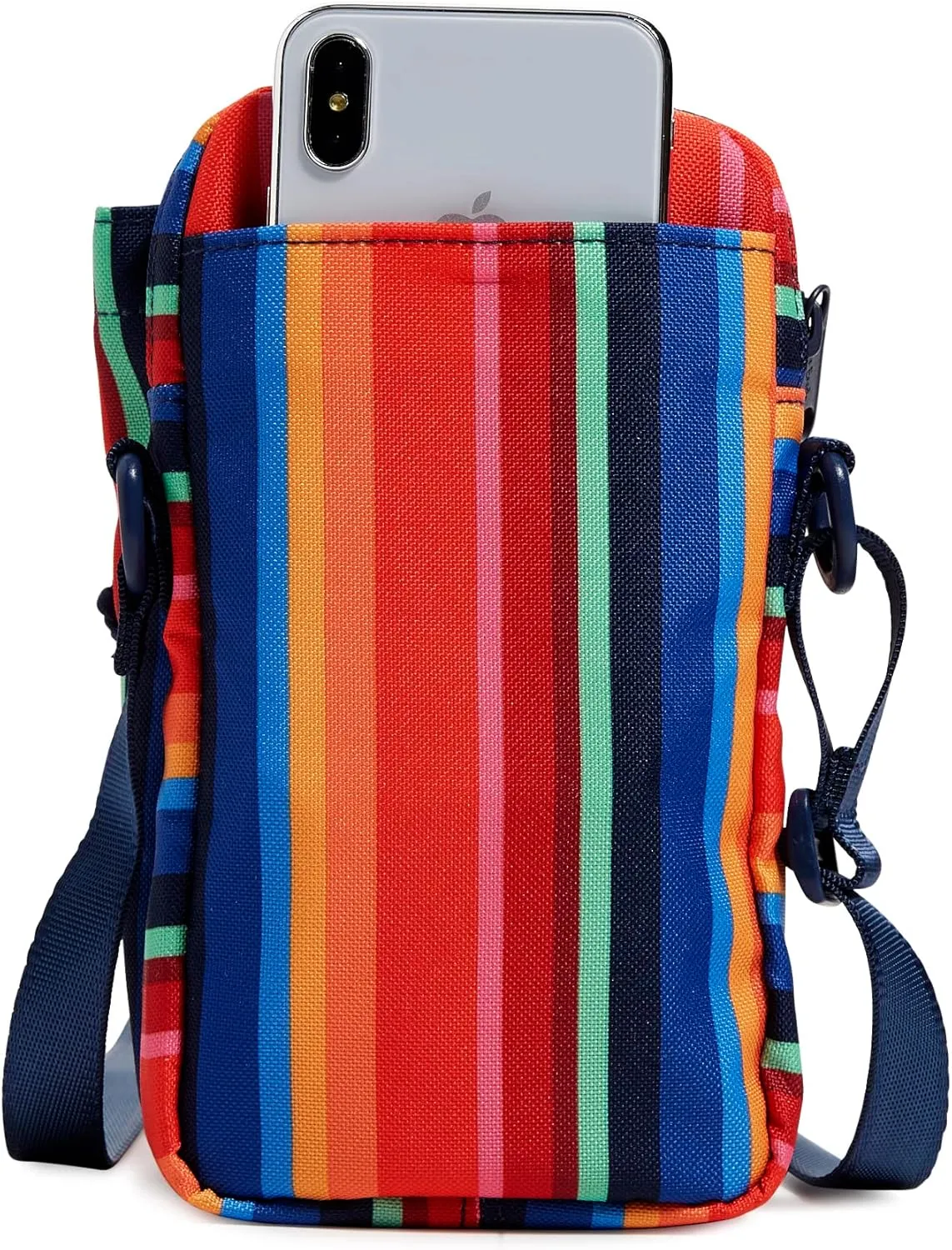 Vera Bradley Women's Recycled Lighten Up Reactive Deluxe Water Bottle Crossbody Sling Bag