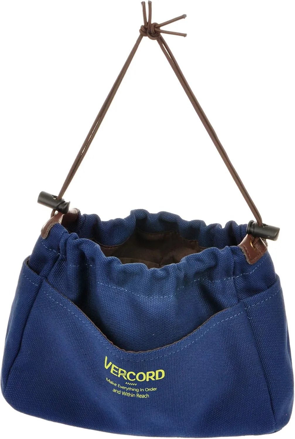 Vercord Canvas Handbag Organizers, Sturdy Purse Insert Organizer Bag in Bag, 10 Pockets Navy Blue Small
