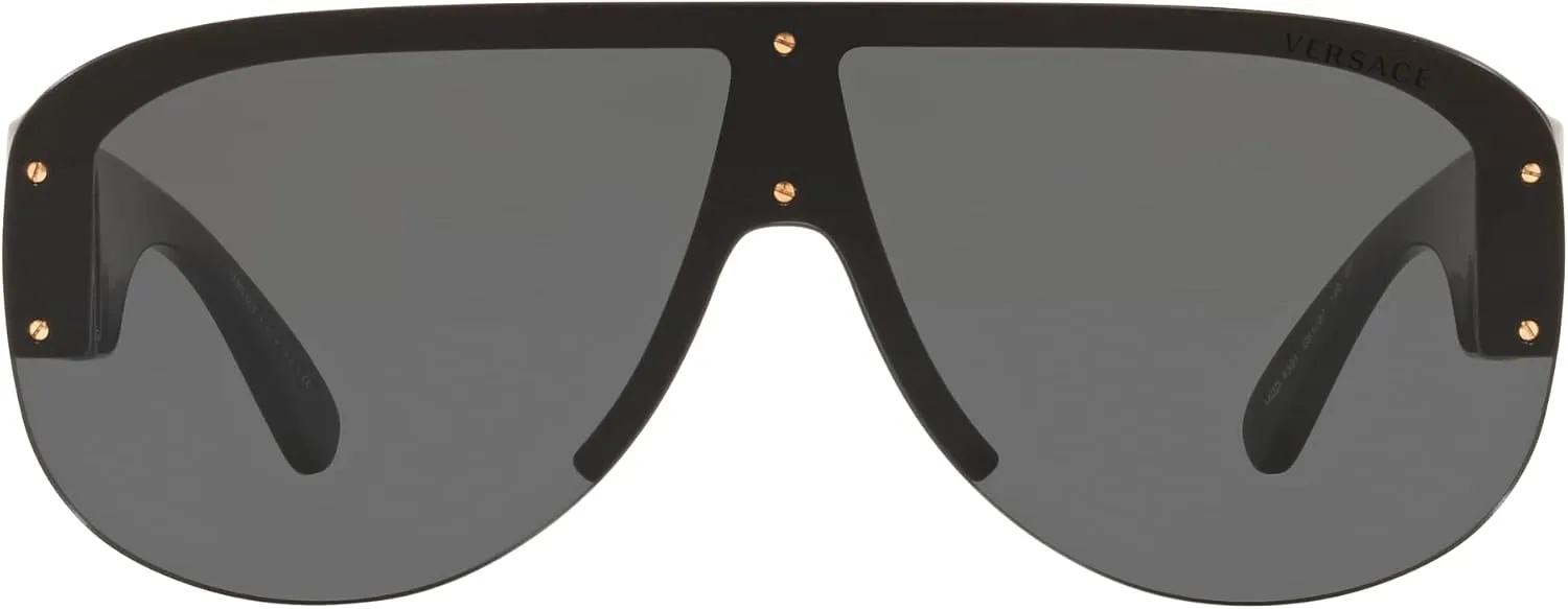 Versace Man Sunglasses Black Frame, Dark Grey Lenses, 0MM