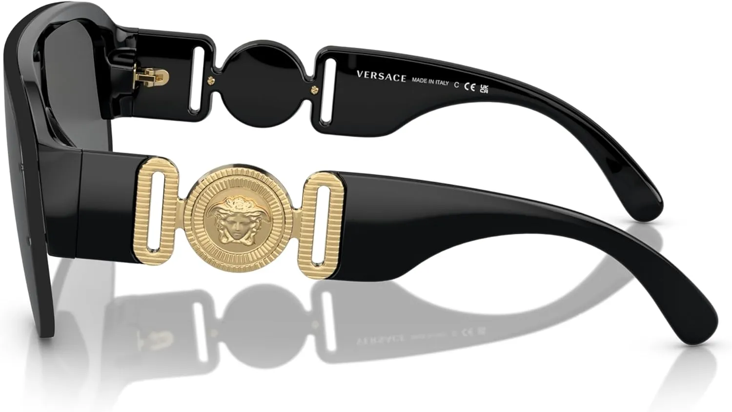 Versace Man Sunglasses Black Frame, Dark Grey Lenses, 0MM