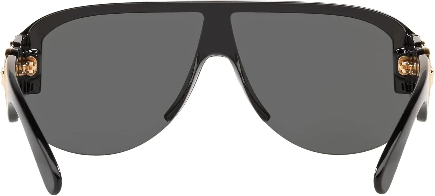 Versace Man Sunglasses Black Frame, Dark Grey Lenses, 0MM
