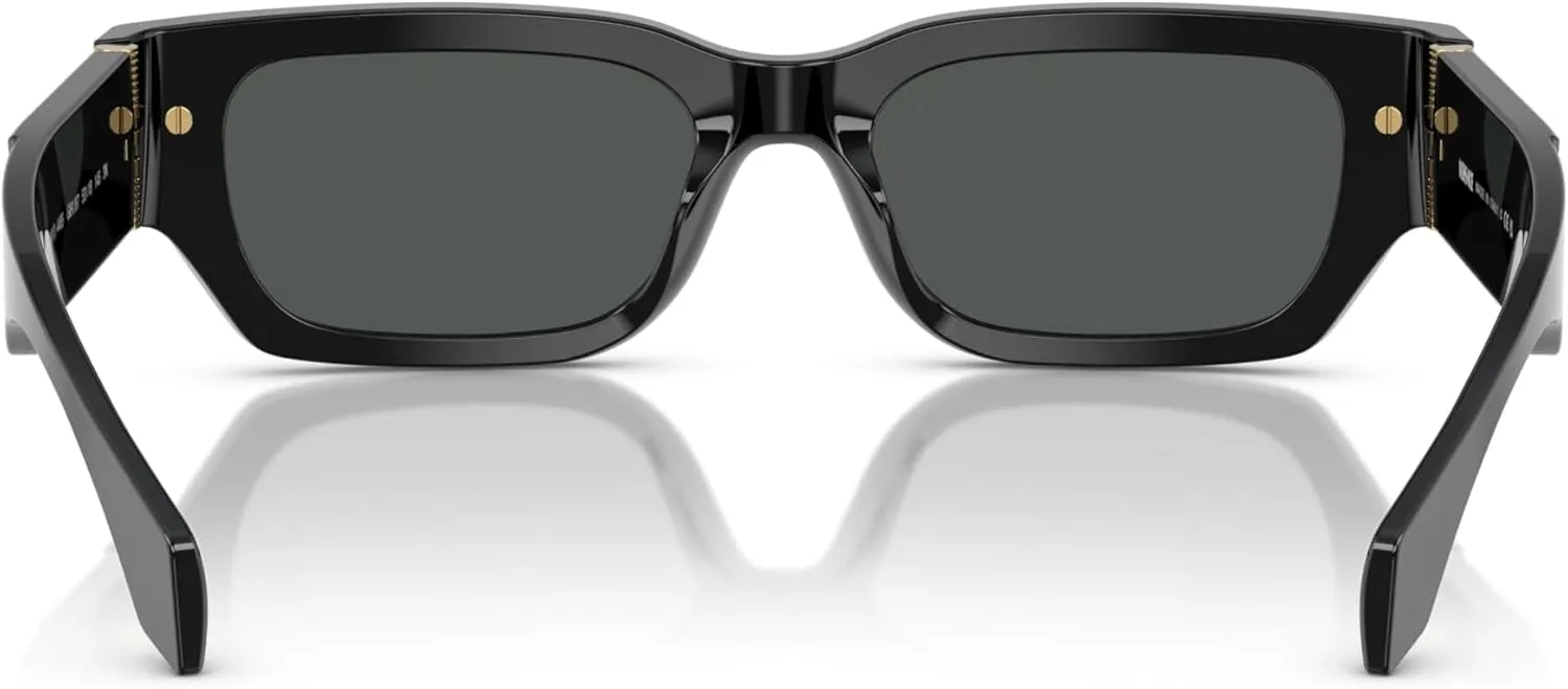 Versace Man Sunglasses Black Frame, Dark Grey Lenses, 53MM