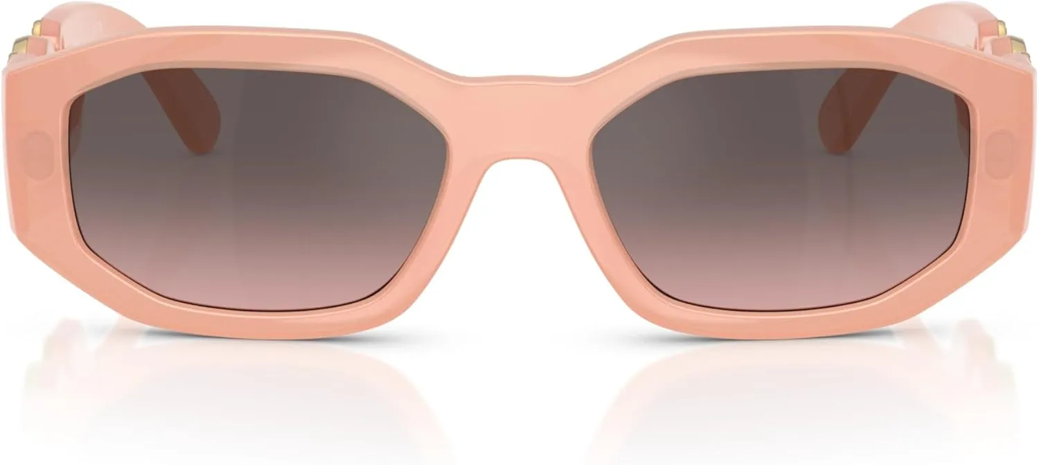 Versace Man Sunglasses Black Frame, Dark Grey Lenses, 53MM