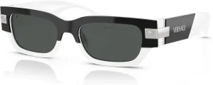 Versace Man Sunglasses Black Frame, Dark Grey Lenses, 53MM