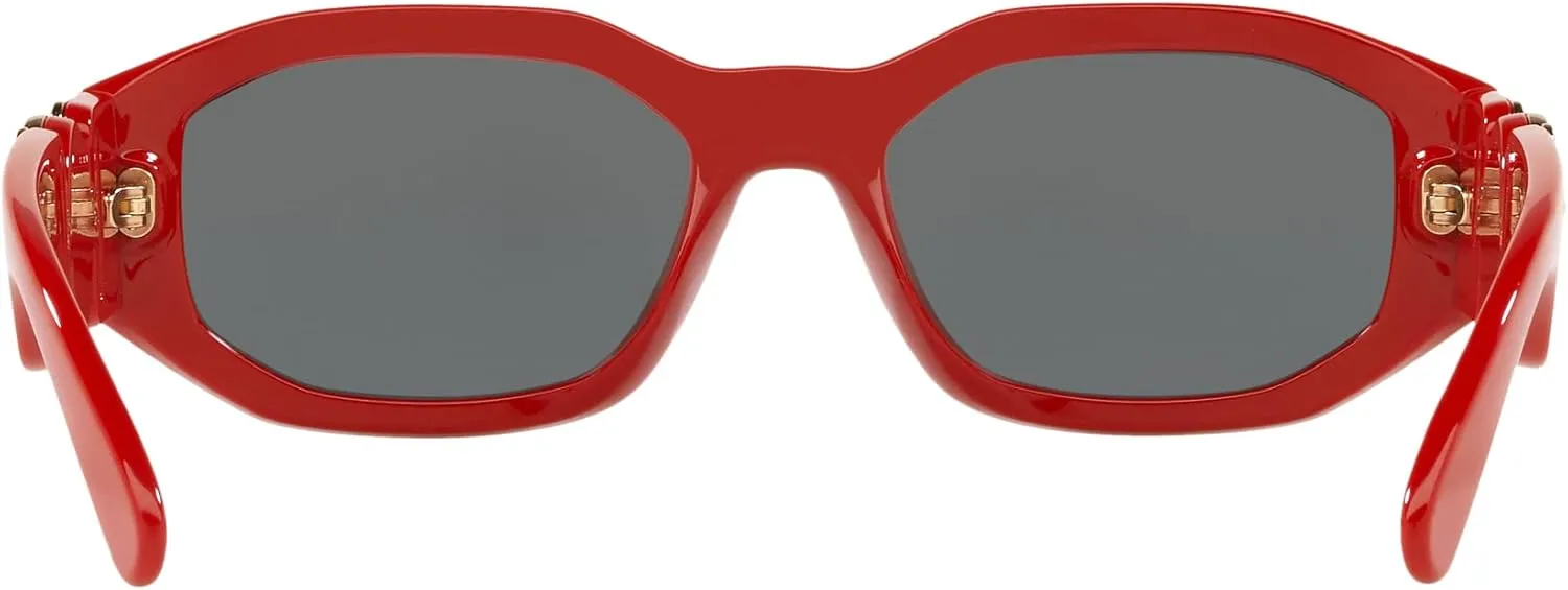 Versace Man Sunglasses Black Frame, Dark Grey Lenses, 53MM