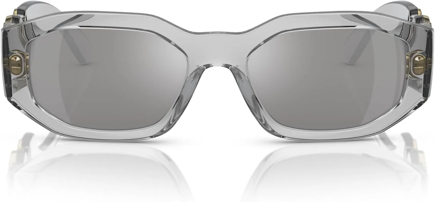 Versace Man Sunglasses Black Frame, Dark Grey Lenses, 53MM