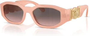 Versace Man Sunglasses Black Frame, Dark Grey Lenses, 53MM