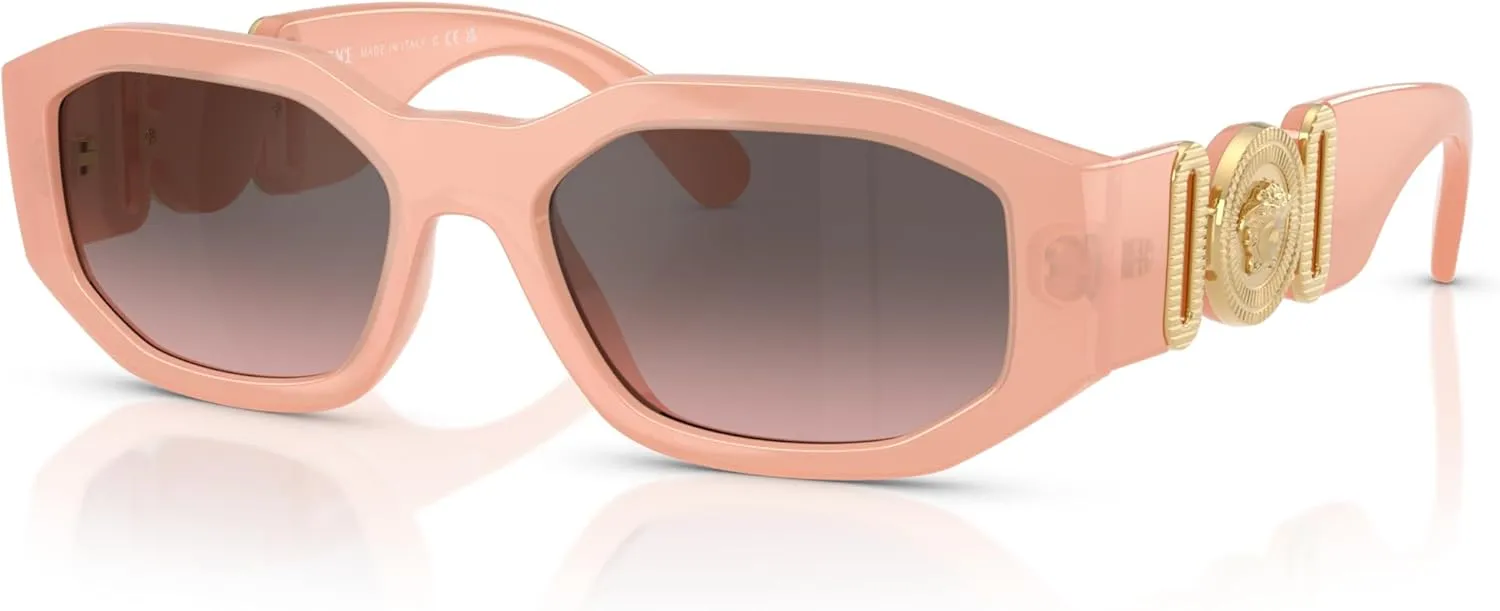 Versace Man Sunglasses Black Frame, Dark Grey Lenses, 53MM
