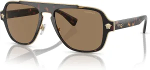 Versace Man Sunglasses Black Frame, Dark Grey Lenses, 56MM