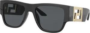 Versace Man Sunglasses Black Frame, Dark Grey Lenses, 57MM