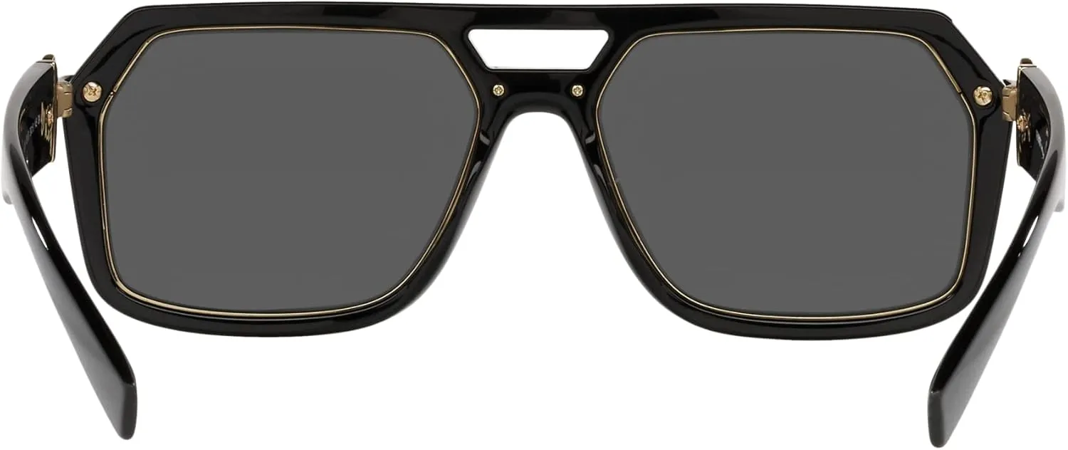 Versace Man Sunglasses Black Frame, Dark Grey Lenses, 58MM
