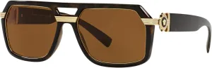 Versace Man Sunglasses Black Frame, Dark Grey Lenses, 58MM