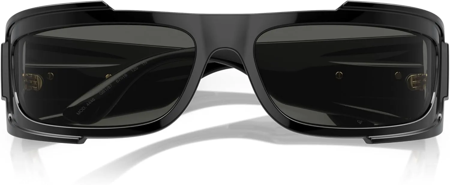 Versace Man Sunglasses White Frame, Dark Grey Lenses, 67MM