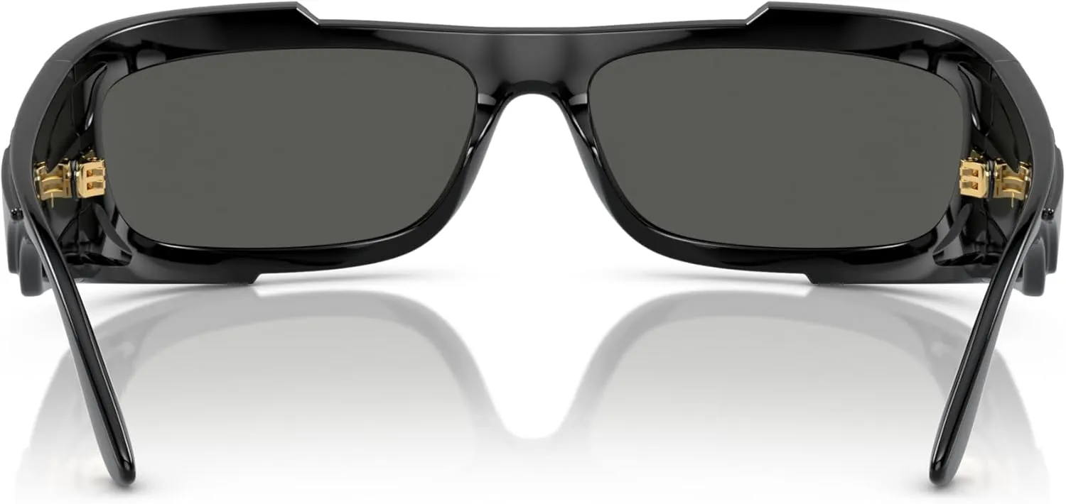 Versace Man Sunglasses White Frame, Dark Grey Lenses, 67MM