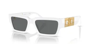 Versace Unisex Sunglasses Havana Frame, Dark Grey Lenses, 54MM