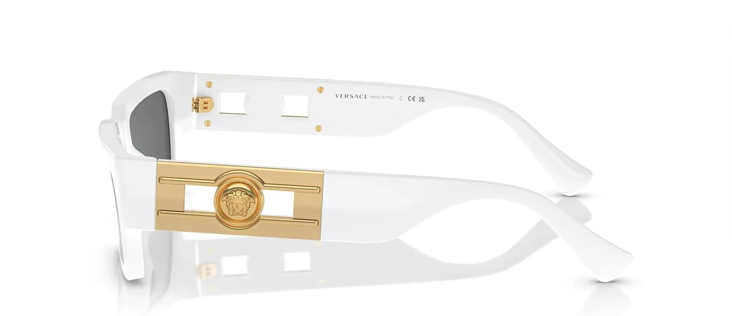 Versace Unisex Sunglasses Havana Frame, Dark Grey Lenses, 54MM