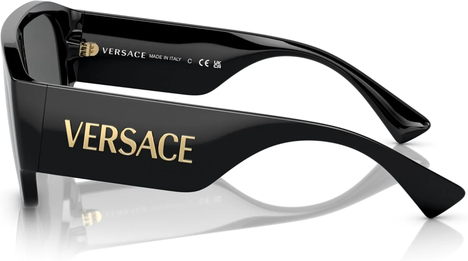 Versace Woman Sunglasses Black Frame, Dark Grey Lenses, 0MM