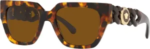 Versace Woman Sunglasses Black Frame, Dark Grey Lenses, 53MM