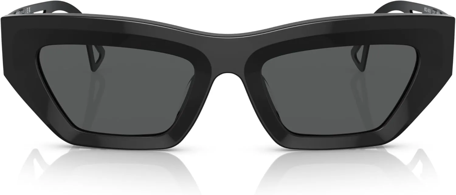 Versace Woman Sunglasses Black Frame, Dark Grey Lenses, 53MM