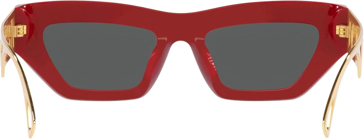 Versace Woman Sunglasses Black Frame, Dark Grey Lenses, 53MM