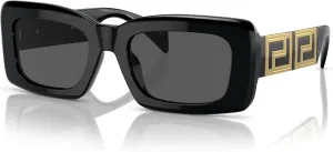 Versace Woman Sunglasses Black Frame, Dark Grey Lenses, 54MM
