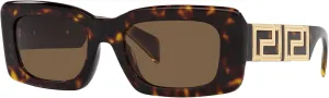 Versace Woman Sunglasses Black Frame, Dark Grey Lenses, 54MM
