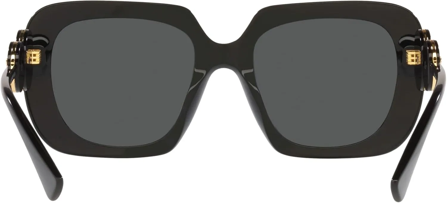 Versace Woman Sunglasses Black Frame, Dark Grey Lenses, 54MM