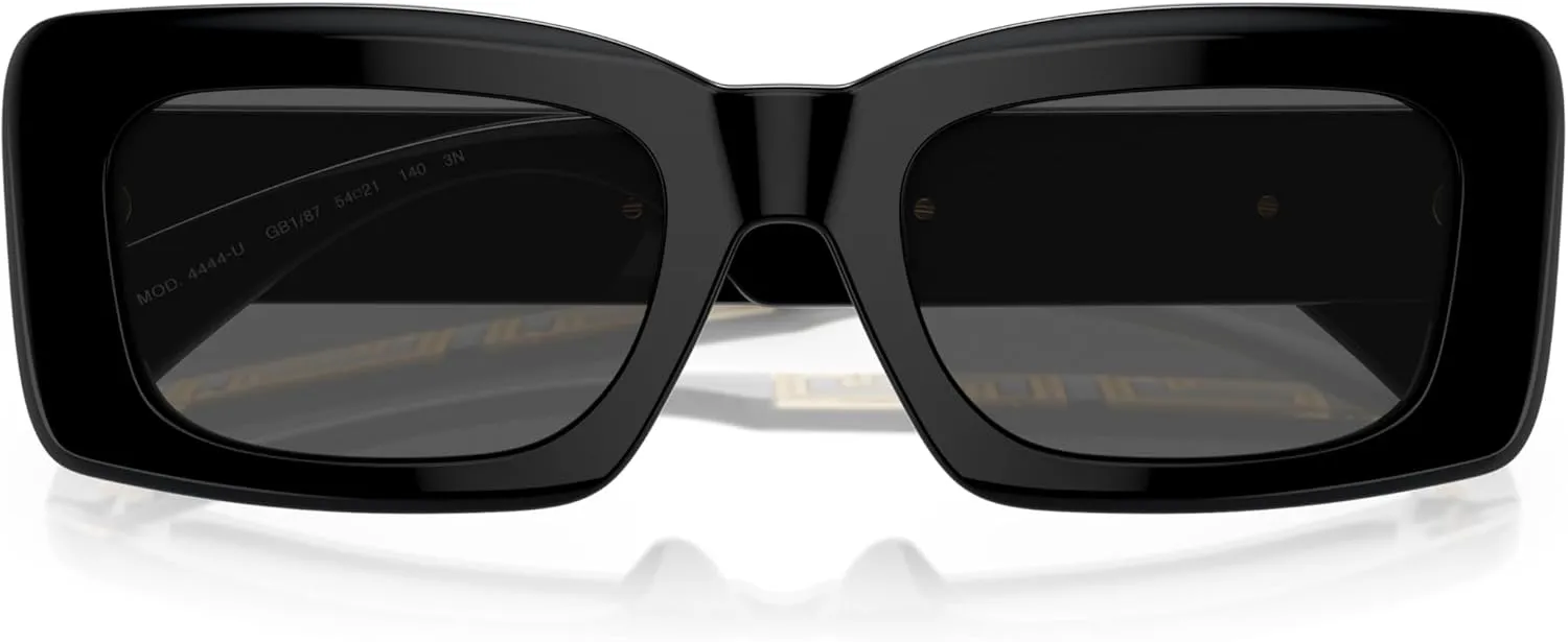 Versace Woman Sunglasses Black Frame, Dark Grey Lenses, 54MM