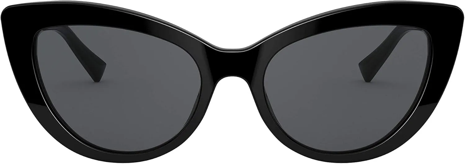 Versace Woman Sunglasses Black Frame, Dark Grey Lenses, 54MM