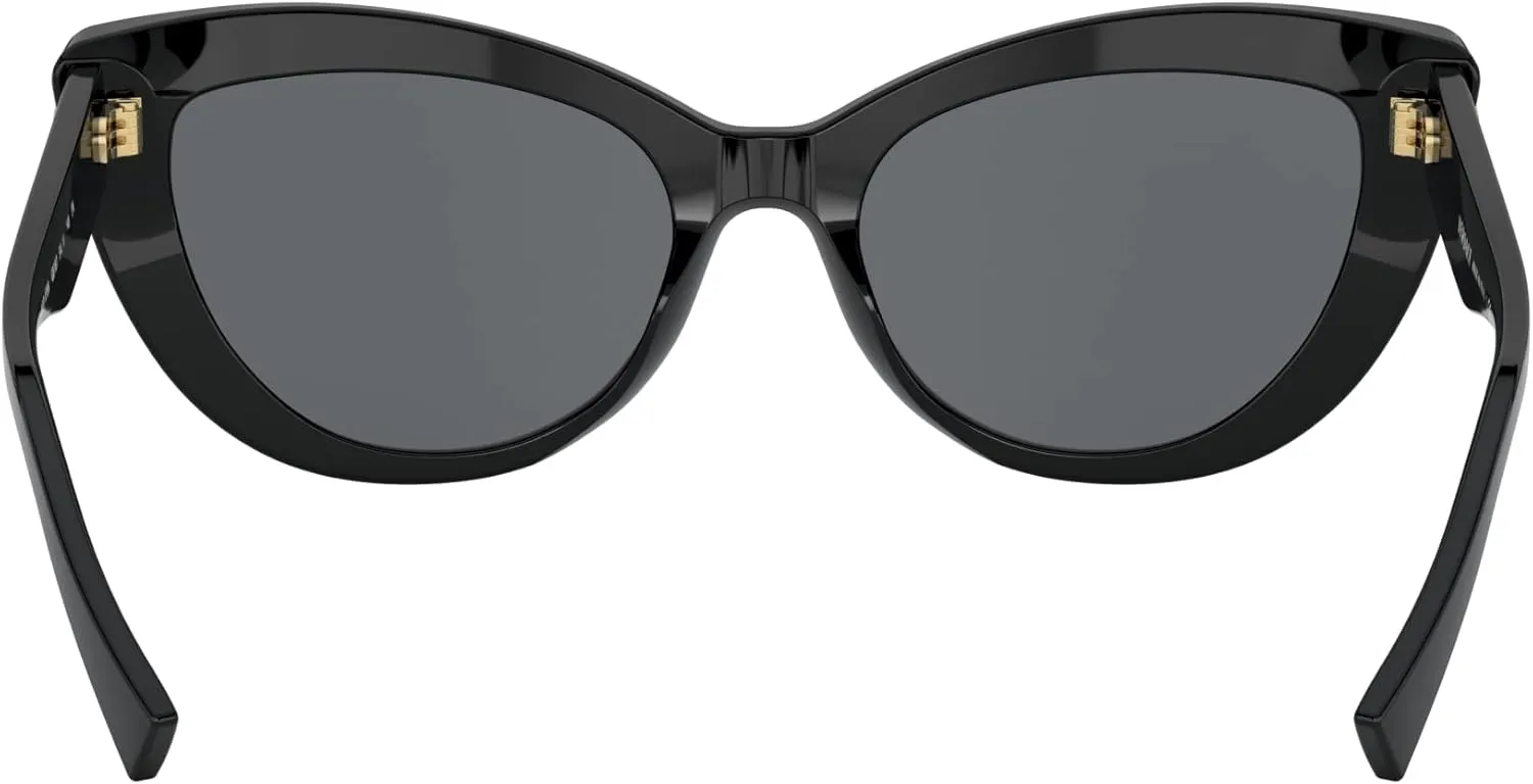 Versace Woman Sunglasses Black Frame, Dark Grey Lenses, 54MM