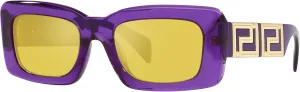 Versace Woman Sunglasses Black Frame, Dark Grey Lenses, 54MM