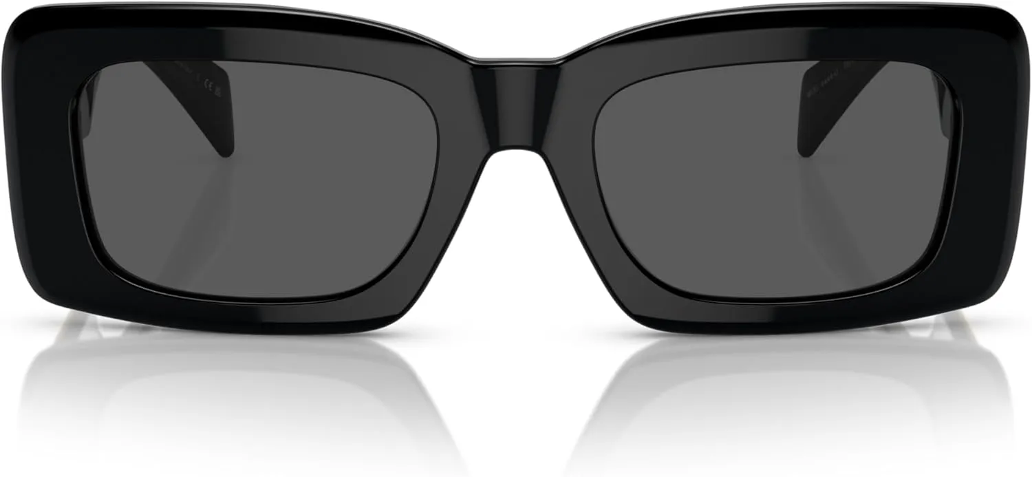Versace Woman Sunglasses Black Frame, Dark Grey Lenses, 54MM