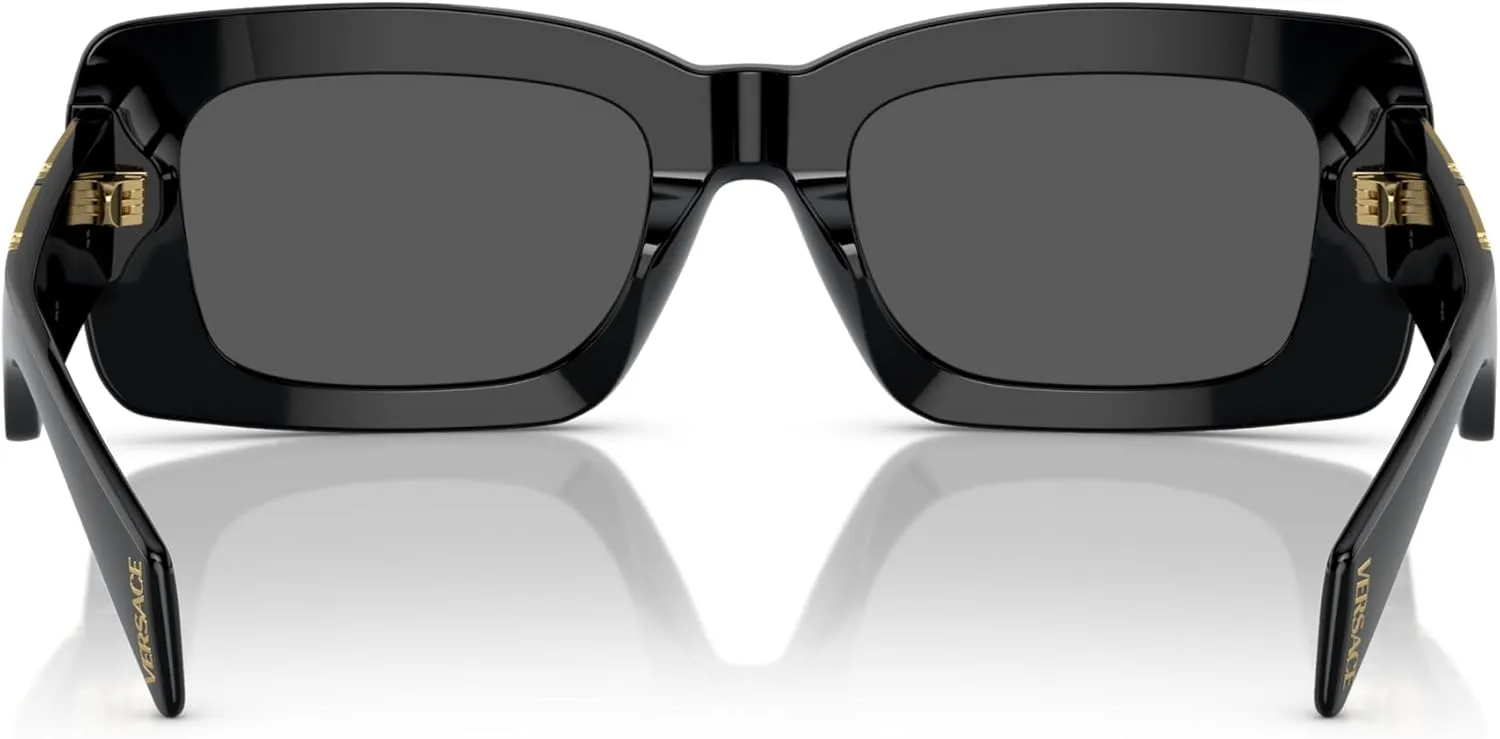 Versace Woman Sunglasses Black Frame, Dark Grey Lenses, 54MM